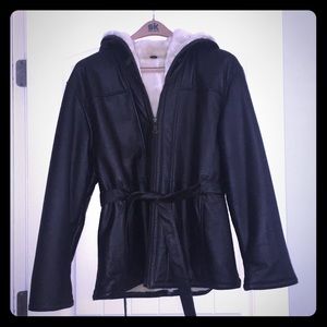 Wilson Leather Jacket with a leather tie